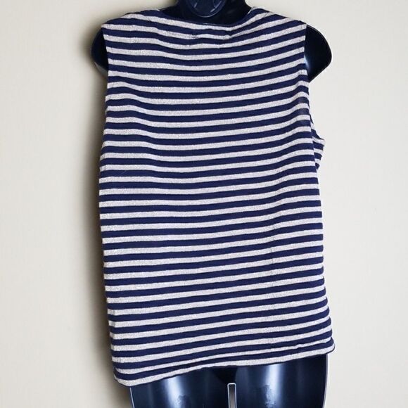 Bob Mackie Studio Striped Tank Top - Picture 4 of 6